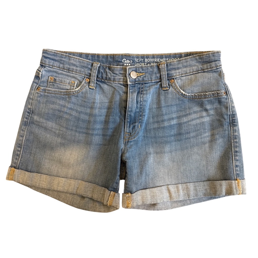 Gap Sexy Boyfriend Shorts Size 26 Cuffed Women's Denim (Read Desc)